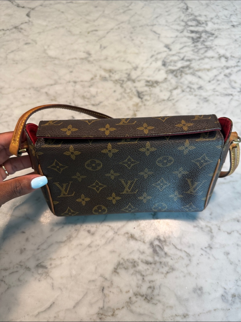 Louis Vuitton Monogram Mini Shoulder Bag in Brown and Gold - Picture 2 of 8